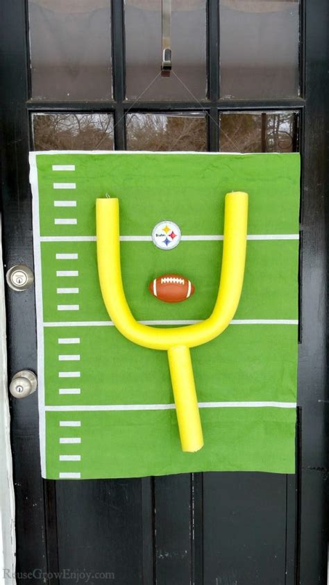 Football Decor - Football Wall Or Door Decor - Reuse Grow Enjoy