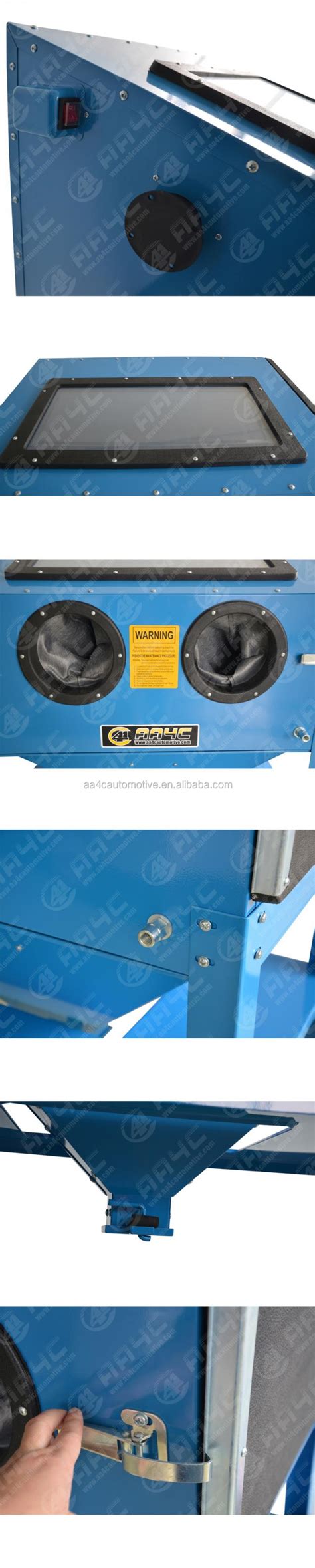 Vehicle Workshop Equipments L Lb Sand Blasting Cabinet For Alloy