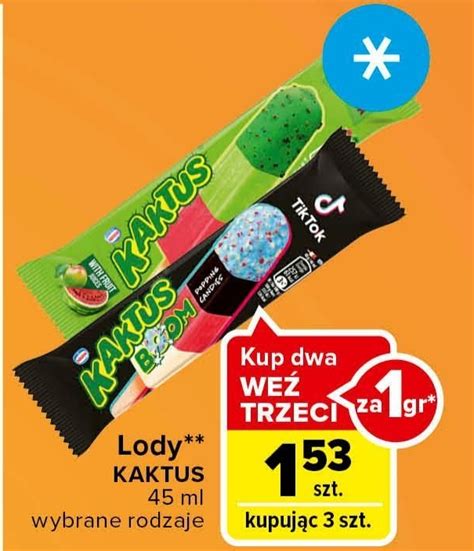 Archiwum Kaktus Boom Lody Wodne O Smaku Cytrynowym Sorbet Arbuzowy I