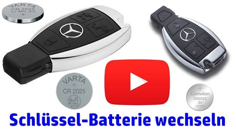 Batteriewechsel Mercedes Benz Schl Ssel F R Unter Batterie