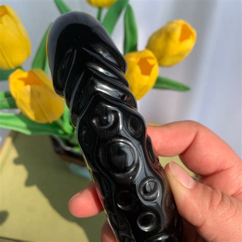 In Obsidian Dildo Double Ended Obsidian Massage Wand The Ultimate Sensory Experience