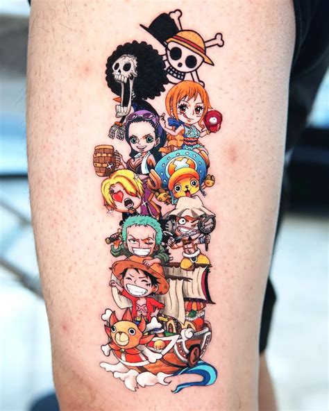 One Piece Anime Tattoo Designs