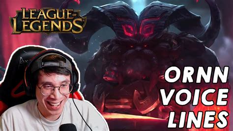 ARCANE Fan Reacts To Ornn Voice Lines YouTube