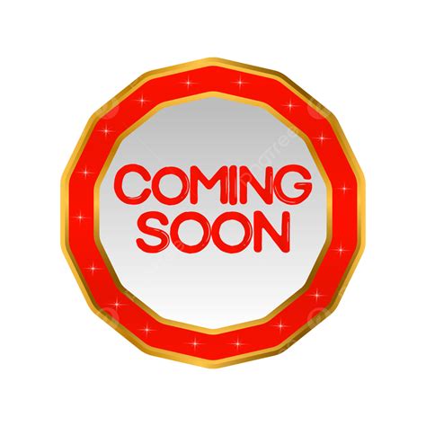 Opening Coming Soon Transparent Clipart With Gold Circle For Vector