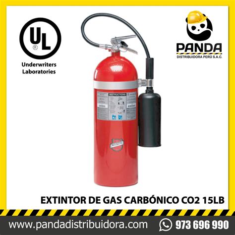 Extintor De Gas Carbonico Co Lb Ul Panda Distribuidora