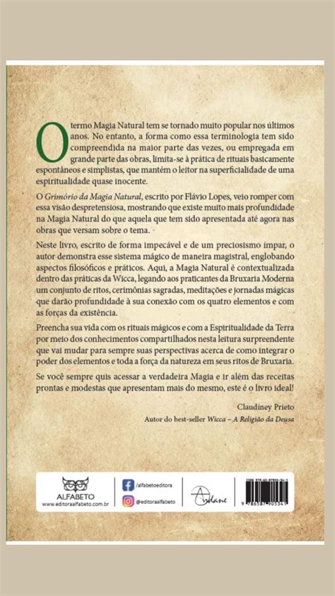 O Grim Rio Da Magia Natural By Fl Vio Lopes Editora Alfabeto