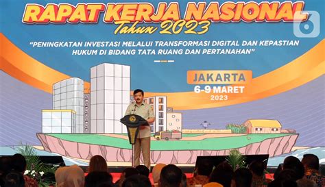 Hadi Tjahjanto Buka Rakernas Kementerian Atr Bpn Tahun Foto