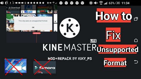 How To Fix Unsupported File Format In Kinemaster By Techno Bukhari