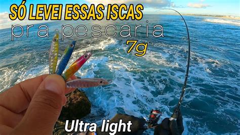 S Micro Jig Na Pescaria De Cost O Shore Jigging Ultra Light Youtube