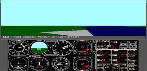 Screenshot Of Microsoft Flight Simulator V4 0 DOS 1989 MobyGames