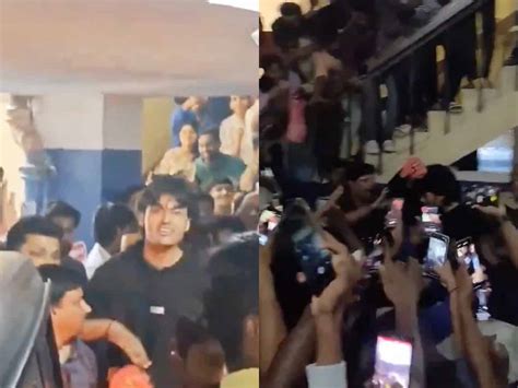 Pawan Kalyans Son Akira Gets Mobbed In Hyderabad Video Goes Viral