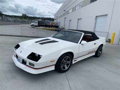 Selling At No Reserve Chevy Camaro Iroc Z Convertible Barn Find