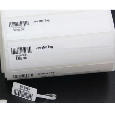 Custom Bar Code Printing Epc Gen Paper Uhf Rfid Tags Rfid Jewelry Tag