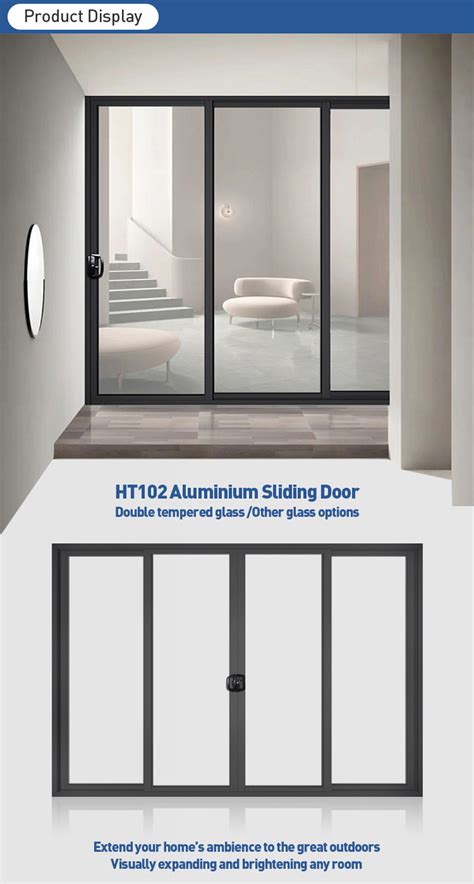 As2047 Australian Sliding Door Double Glazed Glass Windows Stacker Patio Door Exterior