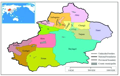 Location of the study area: Xinjiang. Data Resource: modified from... | Download Scientific Diagram