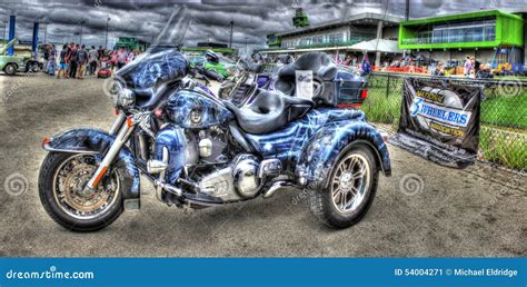 Custom Painted Harley Davidson Trike Editorial Photo Image Of Road