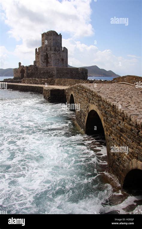 Methoni Castle Greece Stock Photo Alamy