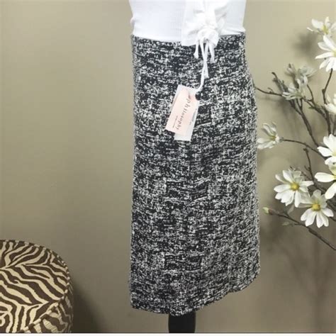 Philosophy Skirts Philosophy Black White Zip Back Skirt Nwt Poshmark