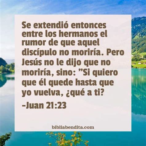 Explicación Juan 21:23. 'Se extendió entonces entre los hermanos el ...