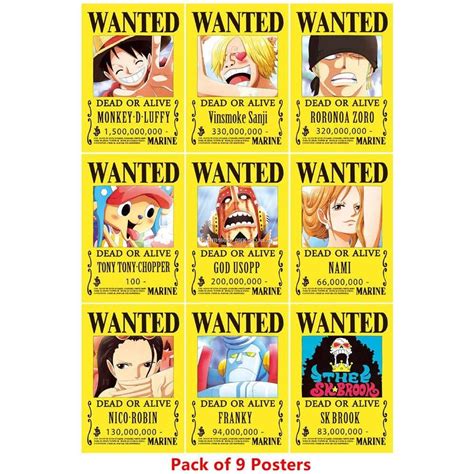 One Piece Wanted Posters New World