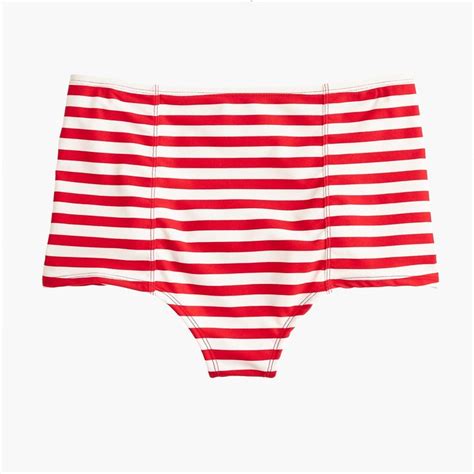 Shop The High Waist Bikini Bottom In Classic Stripe At J Crew And See