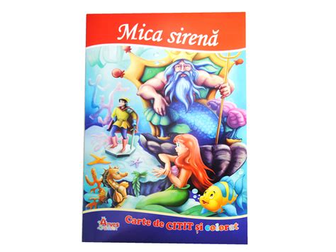 Carte De Citit Si Colorat Mica Sirena