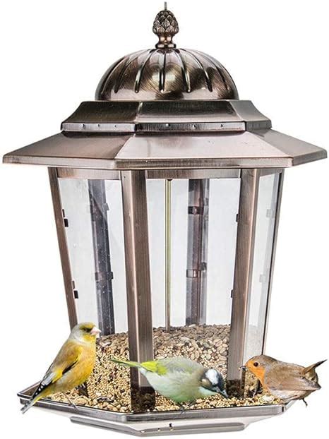 Metal Hanging Bird Feeder Mini Metal Bird Feeder Waterproof Hanging