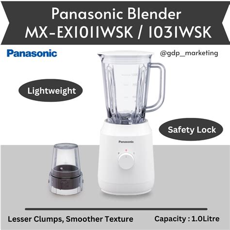 Panasonic 1 0L Lightweight Blender MX EX1011WSK MX EX1031WSK With 2