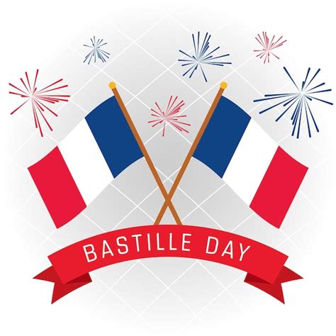 Happy Bastille Day Illustration Vectorielle De La Fête Nationale