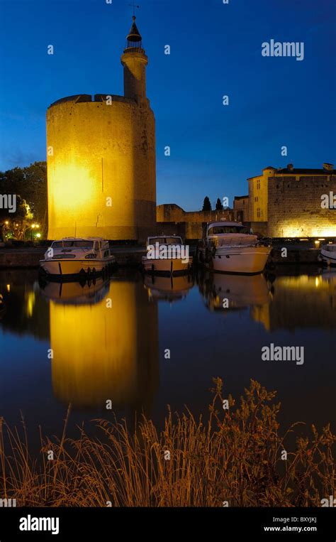 Constance Tower At Dusk Aigues Mortes Petit Camargue Gard