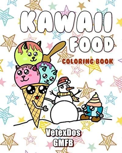 Libro Libro Para Colorear Comida Kawaii Cute Of Dessert Cuotas