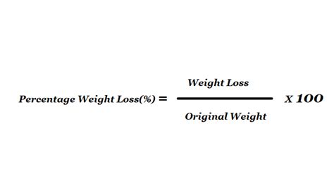 How To Calculate Weight Loss In Percentage