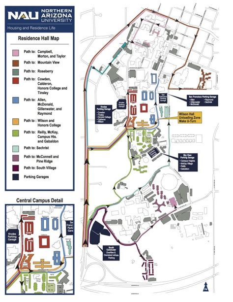 Printable Nau Campus Map