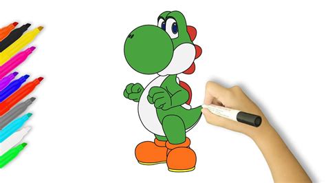 How To Draw Yoshi Super Mario Bros Youtube