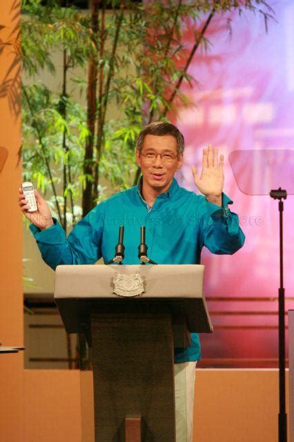 Prime Minister Lee Hsien Loong Delivering National Day Rally