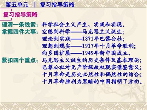 2015版高考历史一轮复习课件 从科学社会主义理论到社会主义制度的建立 人教版word文档在线阅读与下载无忧文档