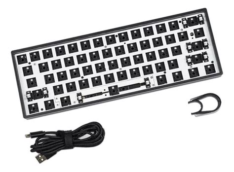 Gk X Usb C Rgb Hot Swap De Cableado Programable Diy Negro Cuotas Sin Inter S