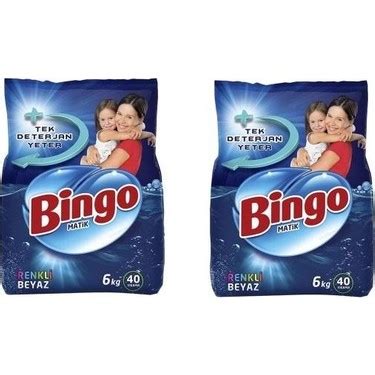 Bingo Renkli Toz Çamaşır Deterjanı 6 Kg Fiyatı Taksit Seçenekleri