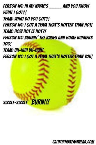 9 Best Softball Cheers images | Softball cheers, Softball, Softball chants