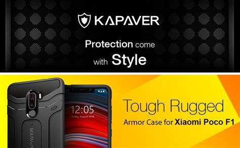 KAPAVER Thermoplastic Polyurethane Rugged Armor Back Cover Case For