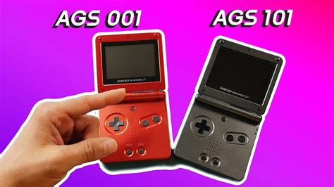 Gameboy Advance Sp Ags And Model Differences Youtube