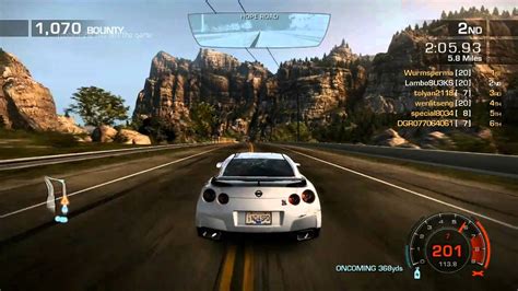 Need For Speed Hot Pursuit HD Multiplayer Race Nissan GT R V Spec YouTube