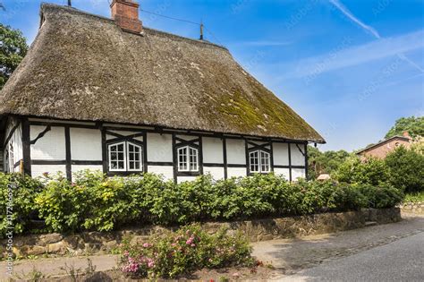 Sieseby Historisches Und Malerisches Dorf An Der Schlei Stock Foto