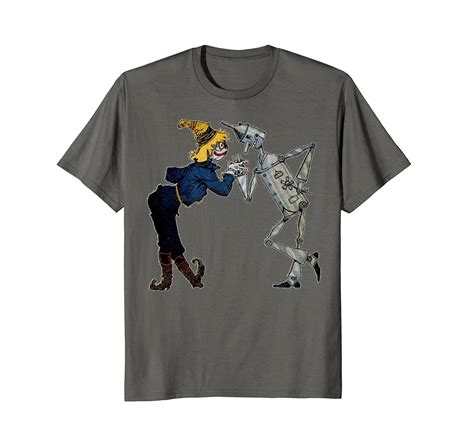 Classic Scarecrow Tin Man T Shirt Wizard Of Oz Tshirt Ln Lntee