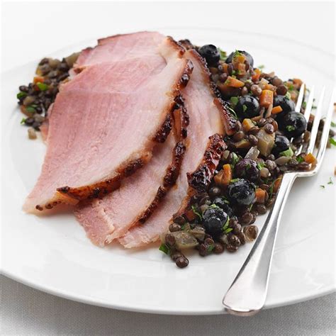 Blueberry Cardamom Glazed Ham Blueberry Lentils Schwartz