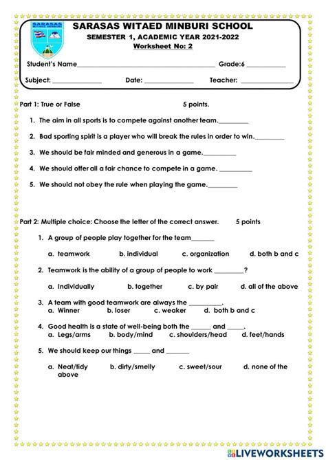 Free 6th Grade Health Class Worksheet Download Free 6th Grade Health