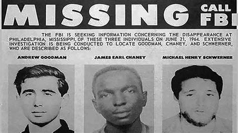 James Chaney Andrew Goodman And Michael Schwerner