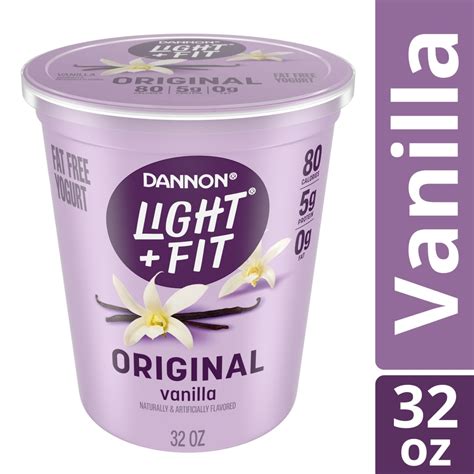 Dannon Light And Fit Vanilla Yogurt Nutritional Info | Besto Blog