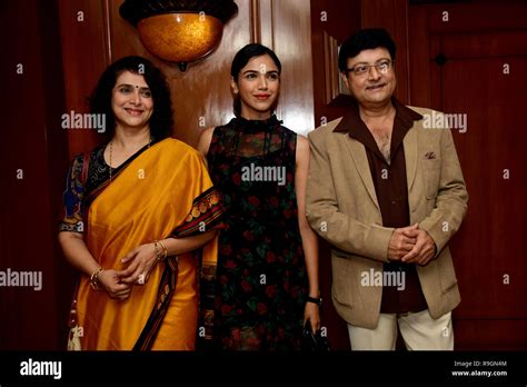 Actress Supriya Pilgaonkar (L), Shriya Pilgaonkar (C) and Sachin ...