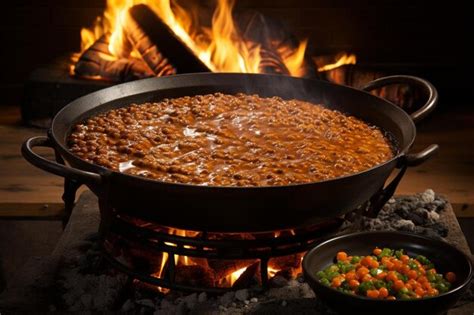 Premium Photo Pav Bhaji Cooked Over Open Flame